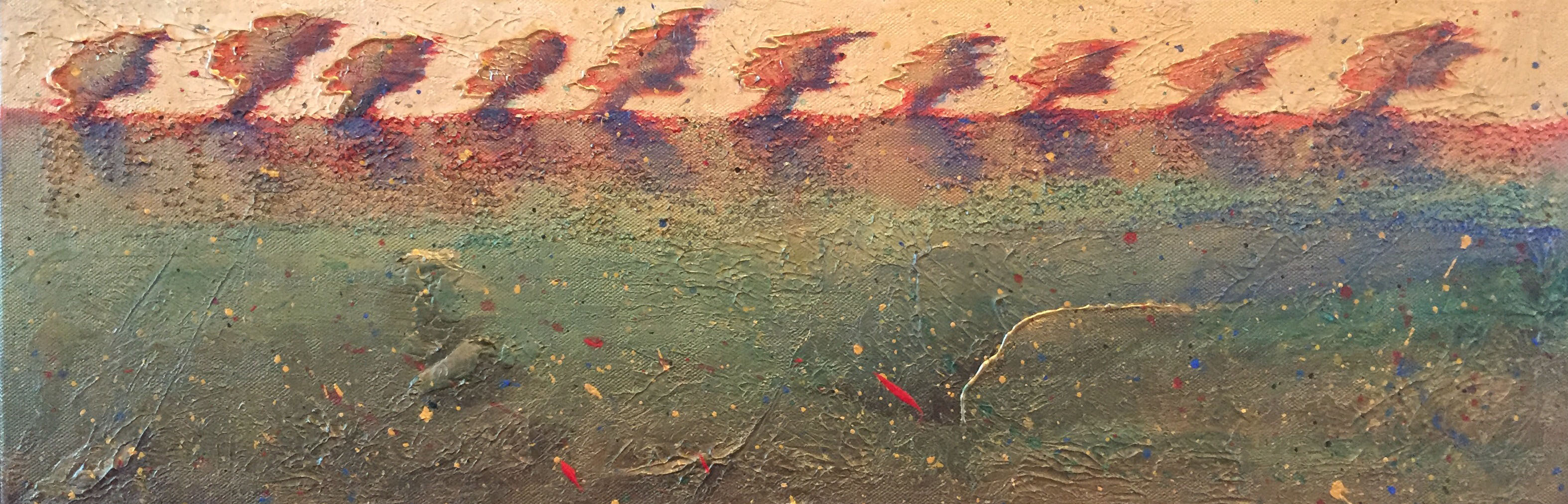 Art: trees blowing in a wind